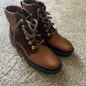 Brand new never worn Aquatalia lace up boots. 5.5
